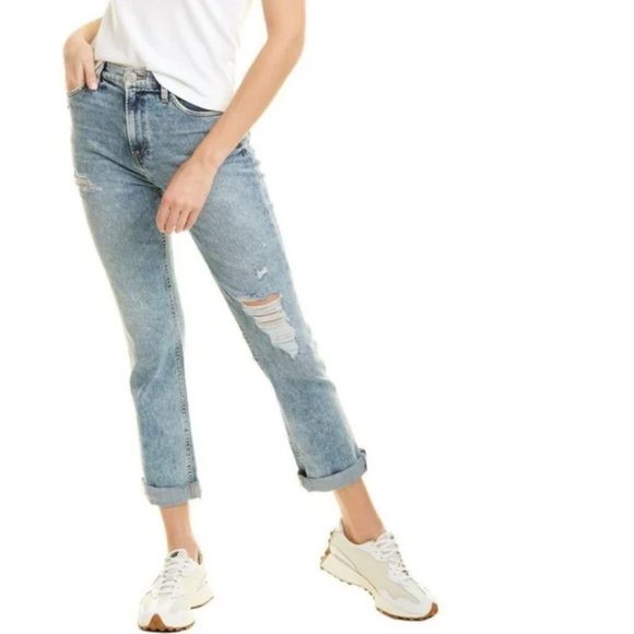 Hudson Holly Straight Leg Jeans‎ Size 30 Light Wash High Rise - Picture 1 of 11